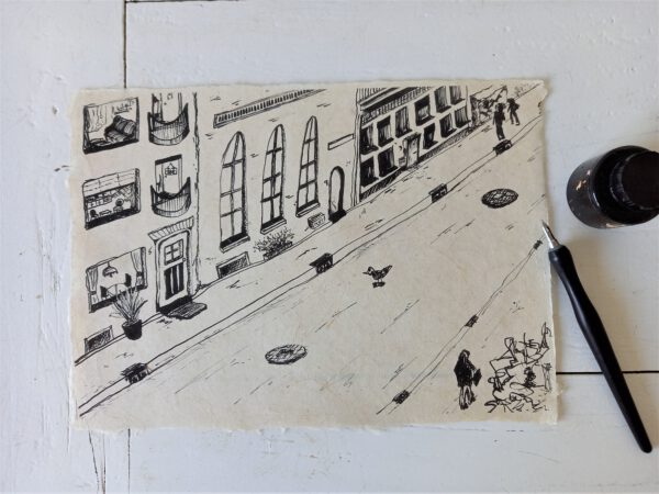 STREET - Print on papyrus - Image 2